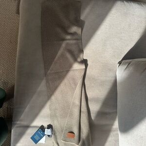 Cole Haan Tan Herringbone Scarf - NWT